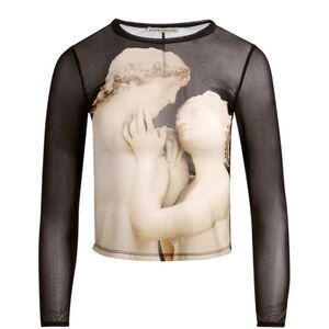 Alice and Olivia Delaina top - Italian romance - mesh fitted